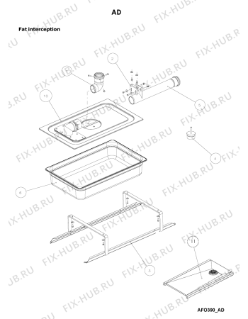 Схема №5 AFO 390 с изображением Уплотнение для электропечи Whirlpool 483286012035