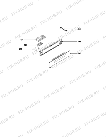 Схема №1 SMWD2 (F071941) с изображением Модуль (плата управления) для духового шкафа Indesit C00281493