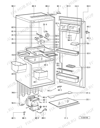 Схема №1 KRIC 1559/3 с изображением Электрокомпрессор для холодильника Whirlpool 481236028018