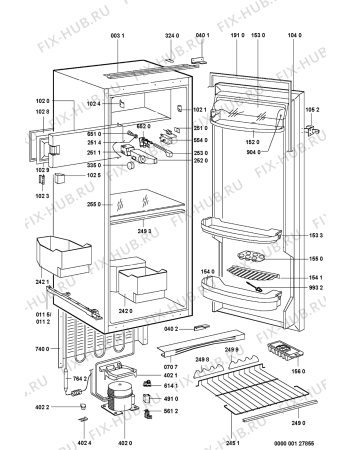 Схема №1 A240A с изображением Полка для холодильника Whirlpool 481245818929