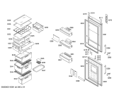 Схема №1 KGN39A63 с изображением Дверь для холодильной камеры Bosch 00248846