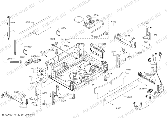 Схема №1 SHE68TL5UC see VO Text с изображением Панель управления для посудомойки Bosch 00770845
