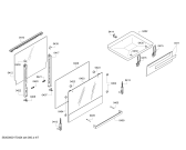 Схема №1 HGV745224N Bosch с изображением Фронтальное стекло для электропечи Bosch 00784319