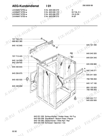 Взрыв-схема стиральной машины Aeg LAV6750 - Схема узла Housing 001