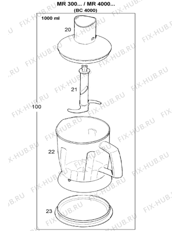 BRAUN  Minipimer 3 MR320 omelette