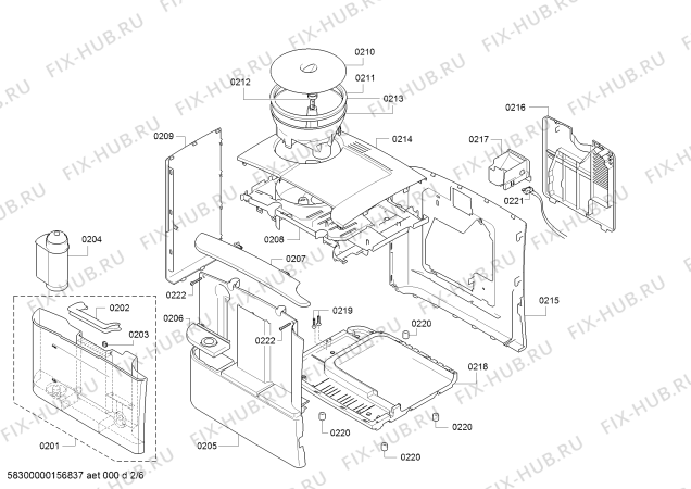 Схема №2 TES50358DE VeroCafe Latte с изображением Панель управления для кофеварки (кофемашины) Bosch 00655892