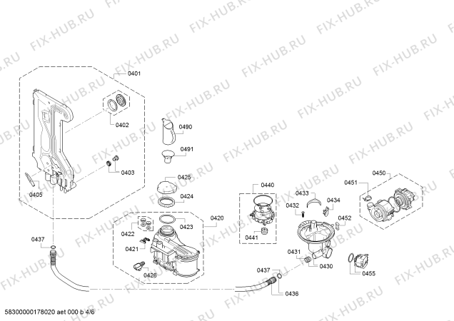 Схема №3 ZED66N40EU с изображением Силовой модуль запрограммированный для посудомоечной машины Zelmer 12005071