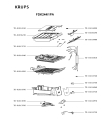 Схема №1 FDK244/1PA с изображением Крышечка для электробутербродницы Krups TS-01036230