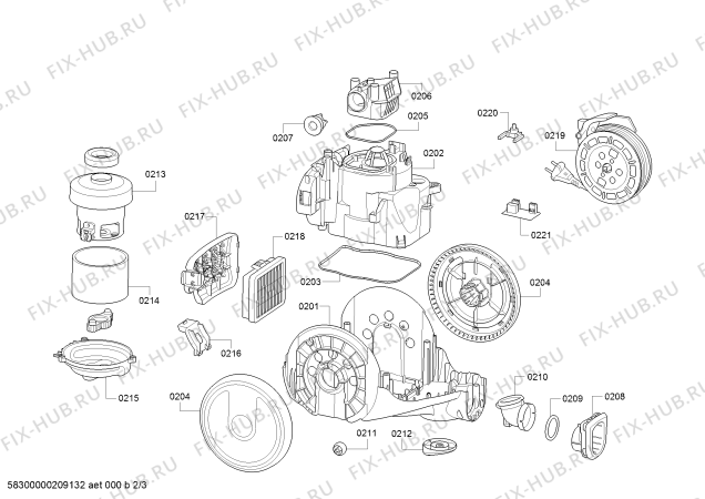 Схема №1 BGC05A220A Cleann'n с изображением Колесо для мини-пылесоса Bosch 12022751