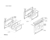 Схема №1 0750452055 EB680EU с изображением Планка для плиты (духовки) Bosch 00111268