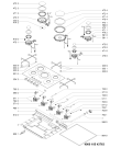 Схема №1 TGZ 5757 C/IXL с изображением Пламярассекатель для плиты (духовки) Whirlpool 481010559319
