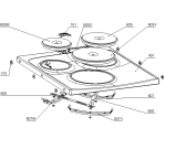 Схема №1 S7554E 400V (703077, A5543.14) с изображением Поверхность Gorenje 703434