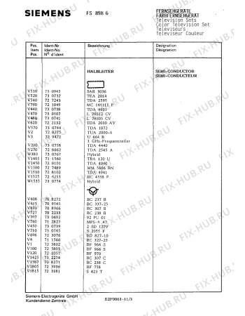 Взрыв-схема телевизора Siemens FS8986 - Схема узла 04