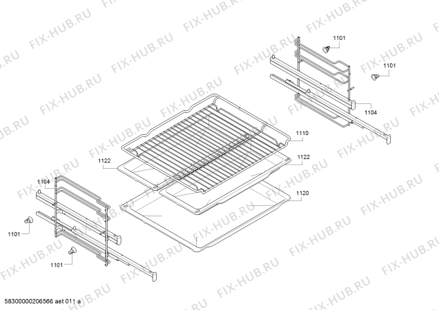 Схема №1 HET278YS0 с изображением Панель управления для плиты (духовки) Bosch 11020788