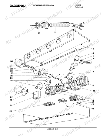 Схема №2 SP395605 с изображением Шланг для электропечи Bosch 00263764