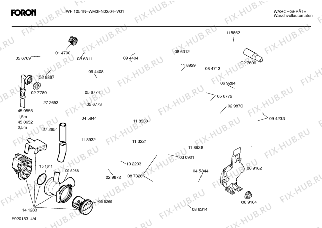 Схема №2 WM3FN03 VITACLEAN с изображением Ручка для стиралки Bosch 00095213