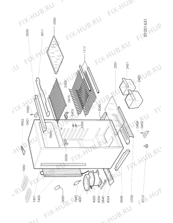 Схема №1 ARG462/LH ARG 462 с изображением Затычка для холодильника Whirlpool 481946689079