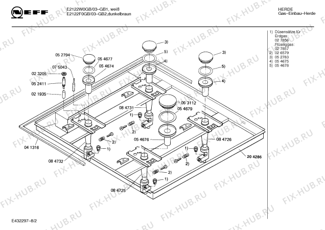 Схема №1 E2122F0GB GB-2071.51HECG с изображением Панель для духового шкафа Bosch 00284661