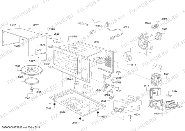 Схема №3 HBN5420UC с изображением Винт для электропечи Bosch 00422099