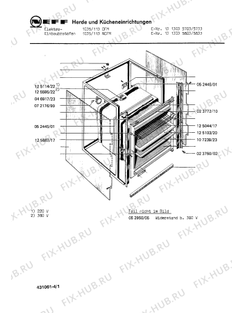 Схема №3 1114241201 1424/11F с изображением Электрический предохранитель для электропечи Bosch 00025000