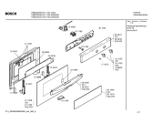 Схема №2 HBN2023EU с изображением Передняя часть корпуса для электропечи Bosch 00360457