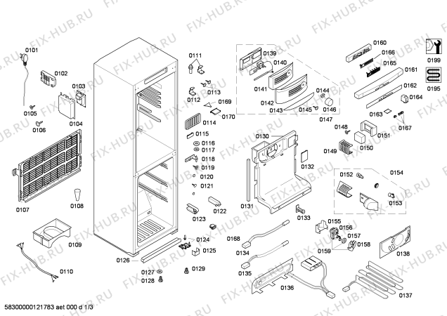Схема №1 KK27U00HKR с изображением Чехол для холодильной камеры Siemens 00268129