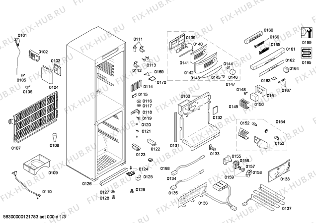 Схема №1 KG20E18TI PRO KG20E с изображением Крышка для холодильной камеры Siemens 00480959