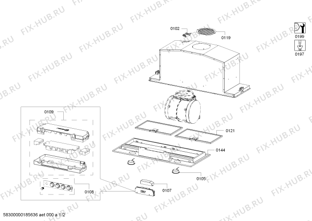 Схема №1 3BF859XP Balay с изображением Фильтр для вентиляции Bosch 11007618