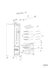 Схема №2 SH81QXRFD (F096256) с изображением Часть корпуса для холодильника Indesit C00385774