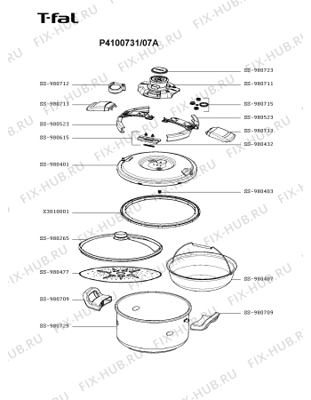 Схема №1 P4100744/07A с изображением Кастрюля для духовки Seb SS-980723