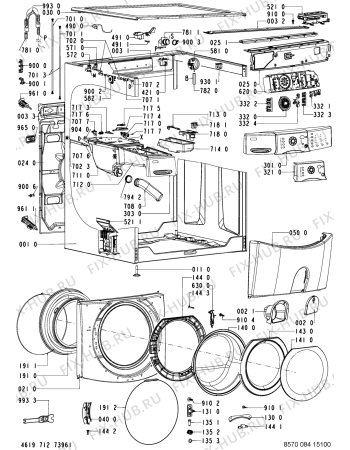Схема №1 HDW1011WG (F091333) с изображением Наставление для стиралки Indesit C00357679