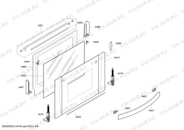 Схема №3 3HT558XP с изображением Набор кнопок для духового шкафа Bosch 00610032