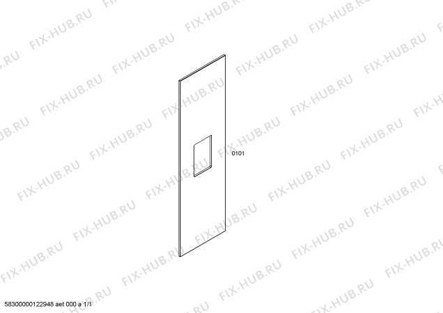 Схема №1 SS24DOOD10 с изображением Внешняя дверь для составляющей Bosch 00249589
