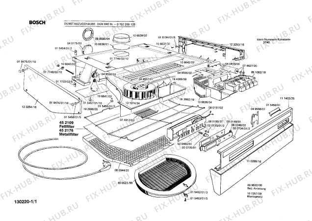 Схема №1 0752200127 DUH640SL с изображением Покрытие Bosch 00080151