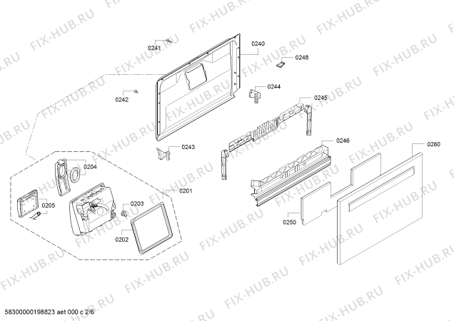 Схема №2 SKS62E22EU, SilencePlus с изображением Кабель для посудомойки Bosch 12008227