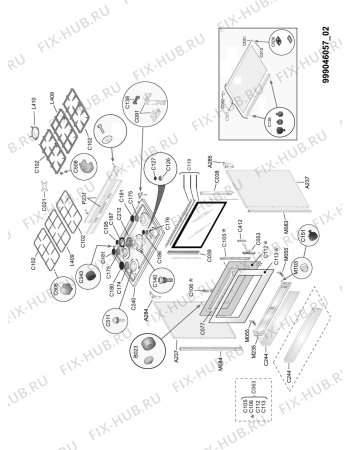 Схема №2 AGG 912 S/1 с изображением Кнопка для электропечи Whirlpool 482000018597
