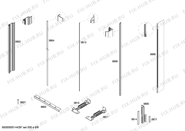 Схема №2 RF463202 с изображением Тэн оттайки для холодильника Bosch 00478403