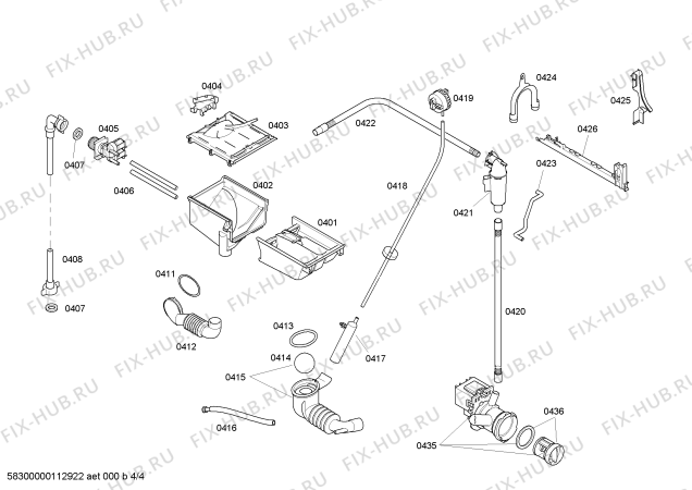 Схема №1 WM5SH05CH Spirit 4120 eco с изображением Ручка для стиралки Bosch 00481965