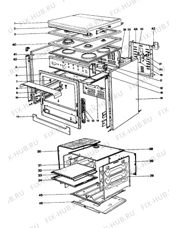 Взрыв-схема холодильника Unknown IZ650EA - Схема узла Housing 001
