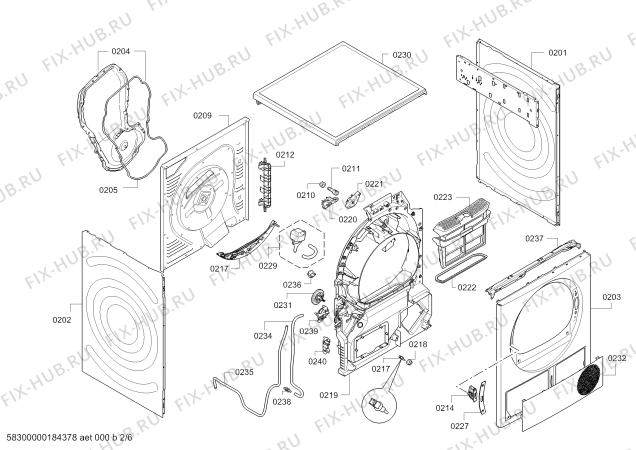 Схема №1 WT45W530FG iQ700 selfCleaning condenser с изображением Модуль управления, запрограммированный для сушилки Siemens 00634606