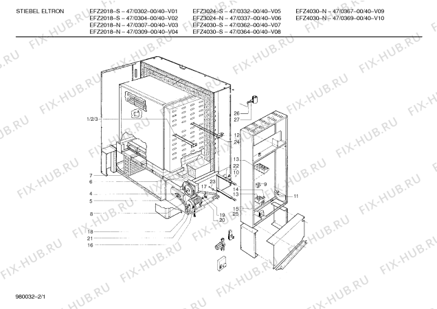 Схема №1 47/0368 ZKW40-300N с изображением Шкив для электропечи Bosch 00094395