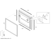 Схема №2 B22CT80SNP с изображением Крышка для холодильника Bosch 00798527