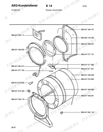 Взрыв-схема стиральной машины Zanussi TD902EC DELTA-SOFT - Схема узла Section2