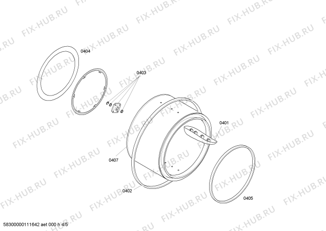 Взрыв-схема сушильной машины Bosch WTE86300BY - Схема узла 04