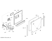 Схема №1 S44M57S3EU с изображением Передняя панель для электропосудомоечной машины Bosch 00660911
