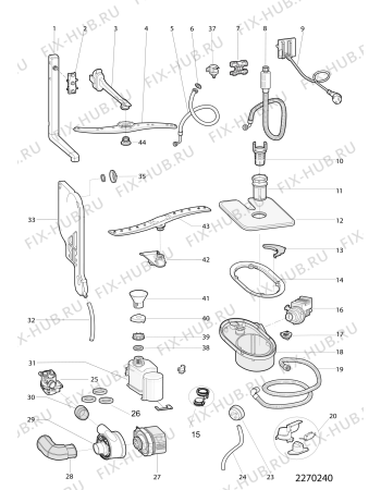 Схема №1 SIUF32120P (F094038) с изображением Сенсорная панель для посудомоечной машины Indesit C00532794