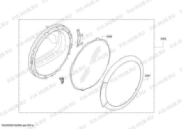 Взрыв-схема сушильной машины Bosch WTH8520STR - Схема узла 03