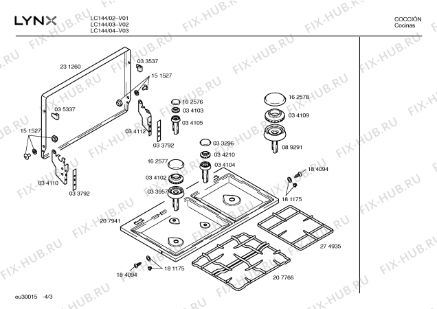 Схема №2 LC144 с изображением Панель для плиты (духовки) Bosch 00209033