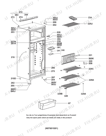 Взрыв-схема холодильника Dometic RM7650L - Схема узла Housing 001