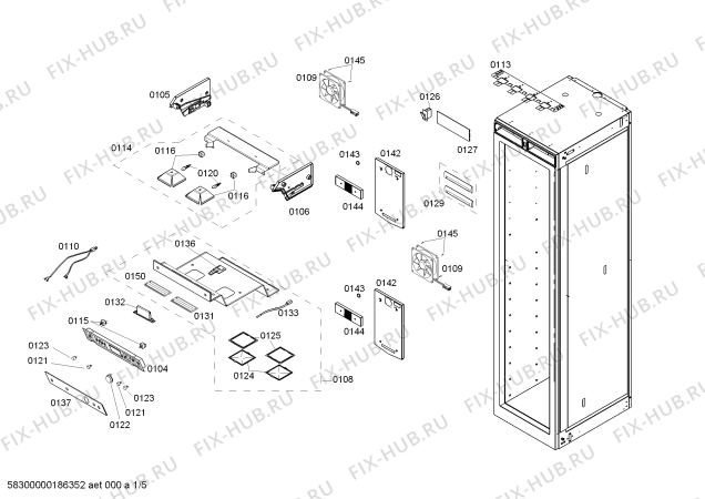 Схема №4 CIW18P00 с изображением Вставная полка для холодильной камеры Bosch 00682284